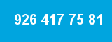 926 417 75 81 926 417 75 81